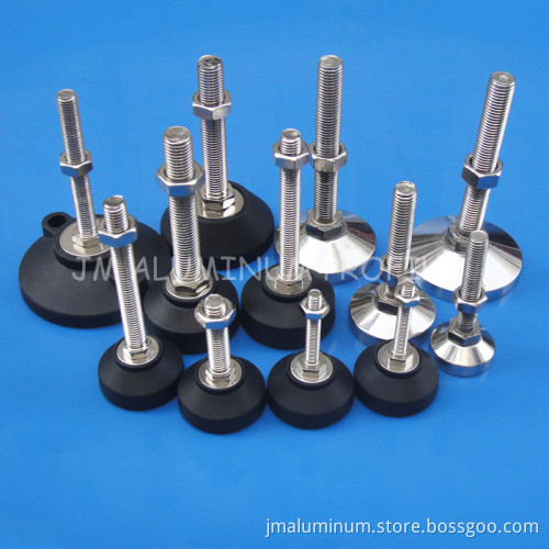 Adjustable Feet, Single Lag Hole Pad, Levelling Feet